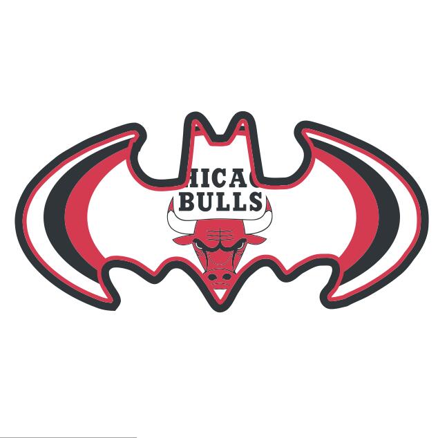 Chicago Bulls Batman Logo DIY iron on transfer (heat transfer) Chicago Bulls Batman Logo DIY iron on transfer (heat transfer)